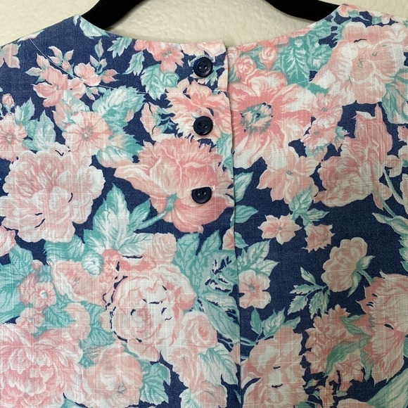 Haberdashery floral vintage blouse women’s small petite crop women’s vintage 12 - Picture 5 of 6